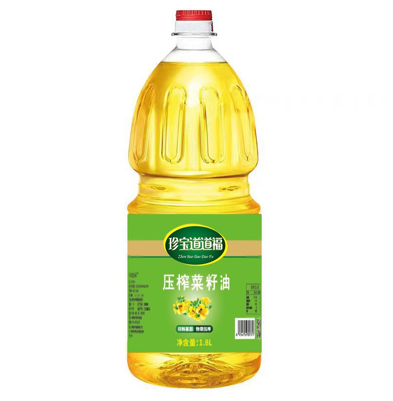 至宝道道福 压榨菜籽油 1.8L